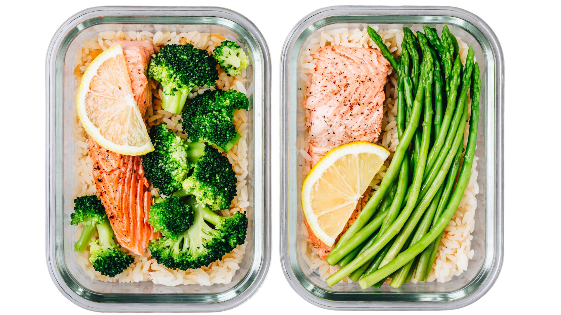 meal prep bild med vakuum glas behållare från FoodEcoBox